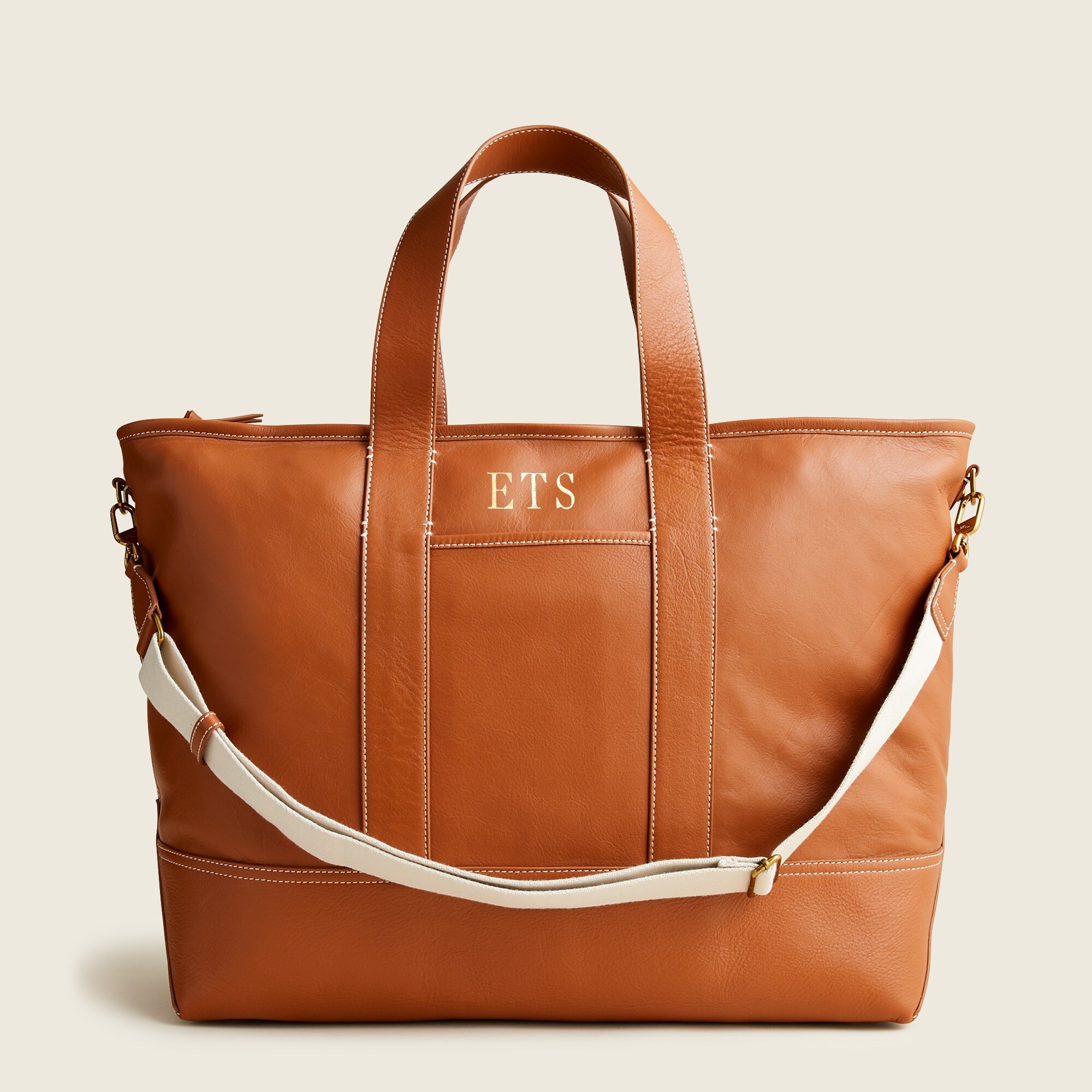 Weekender Montauk tote in leather