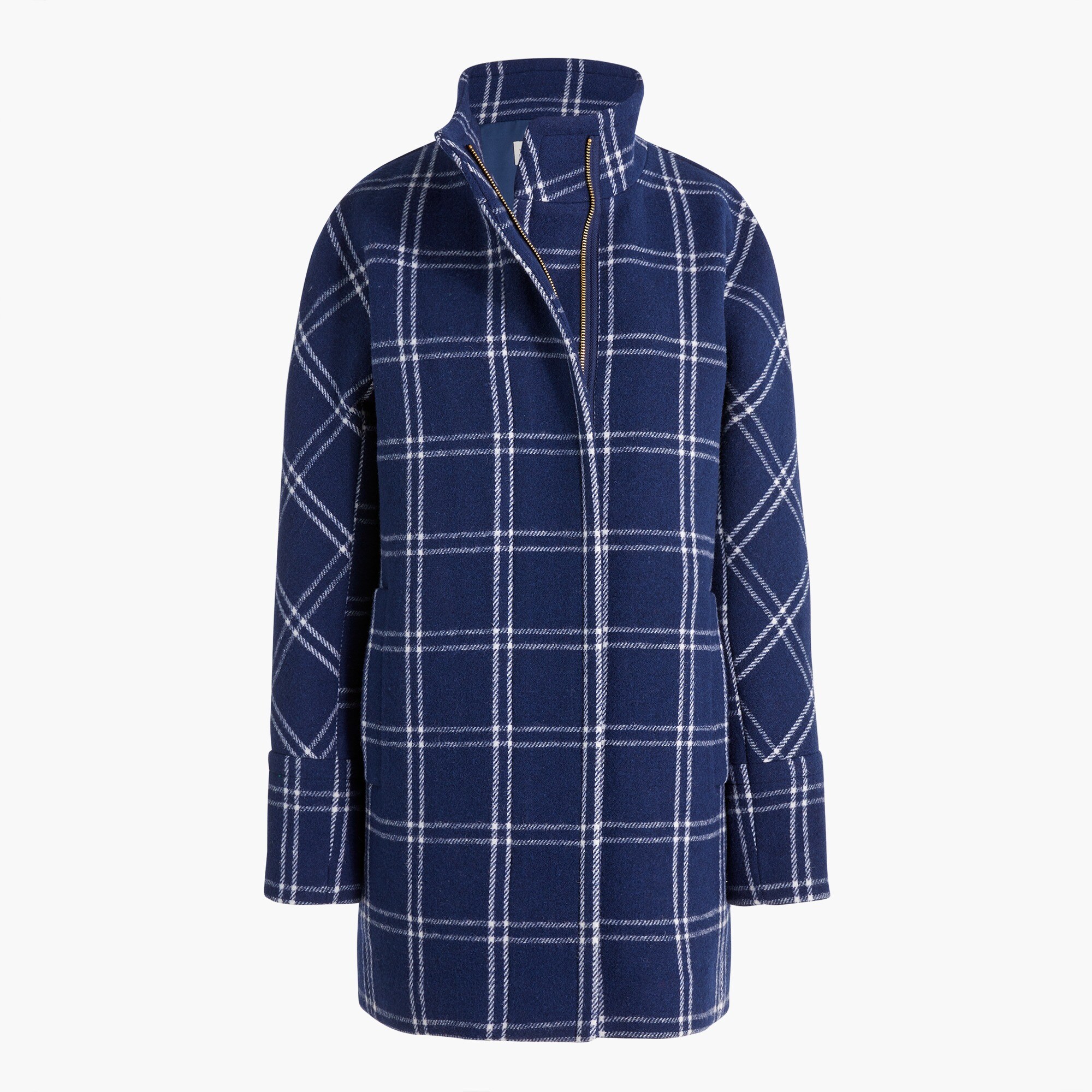 City coat in windowpane