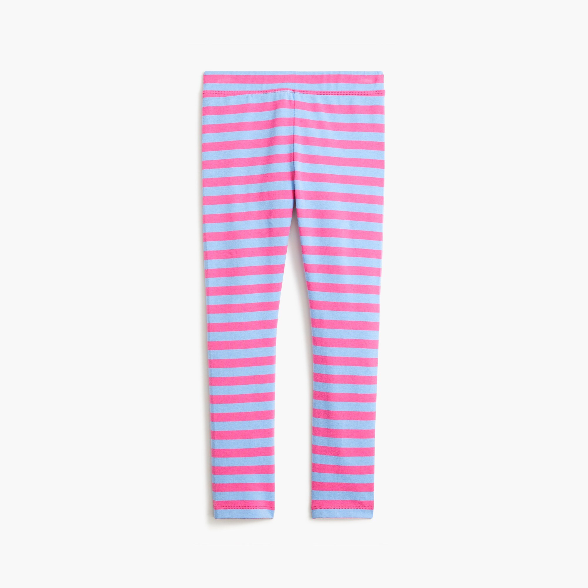 Girls' pink stripe leggings