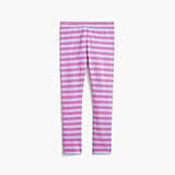 Girls' pink stripe leggings