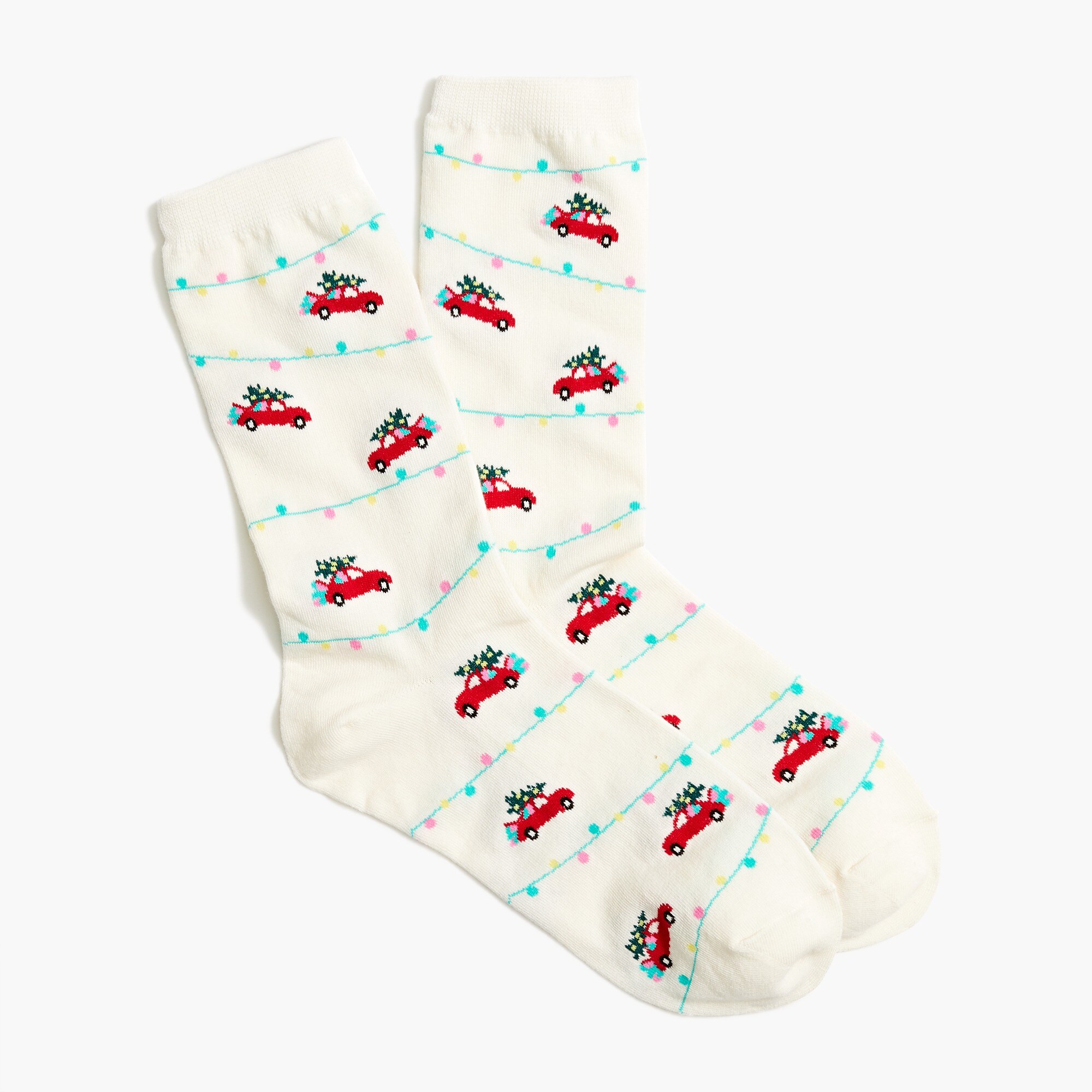 Truck and tree trouser socks