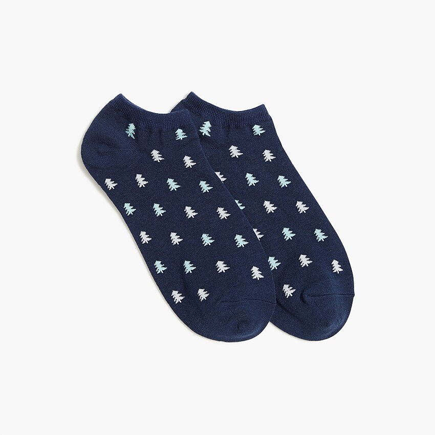 factory: tiny trees ankle socks for women, right side, view zoomed