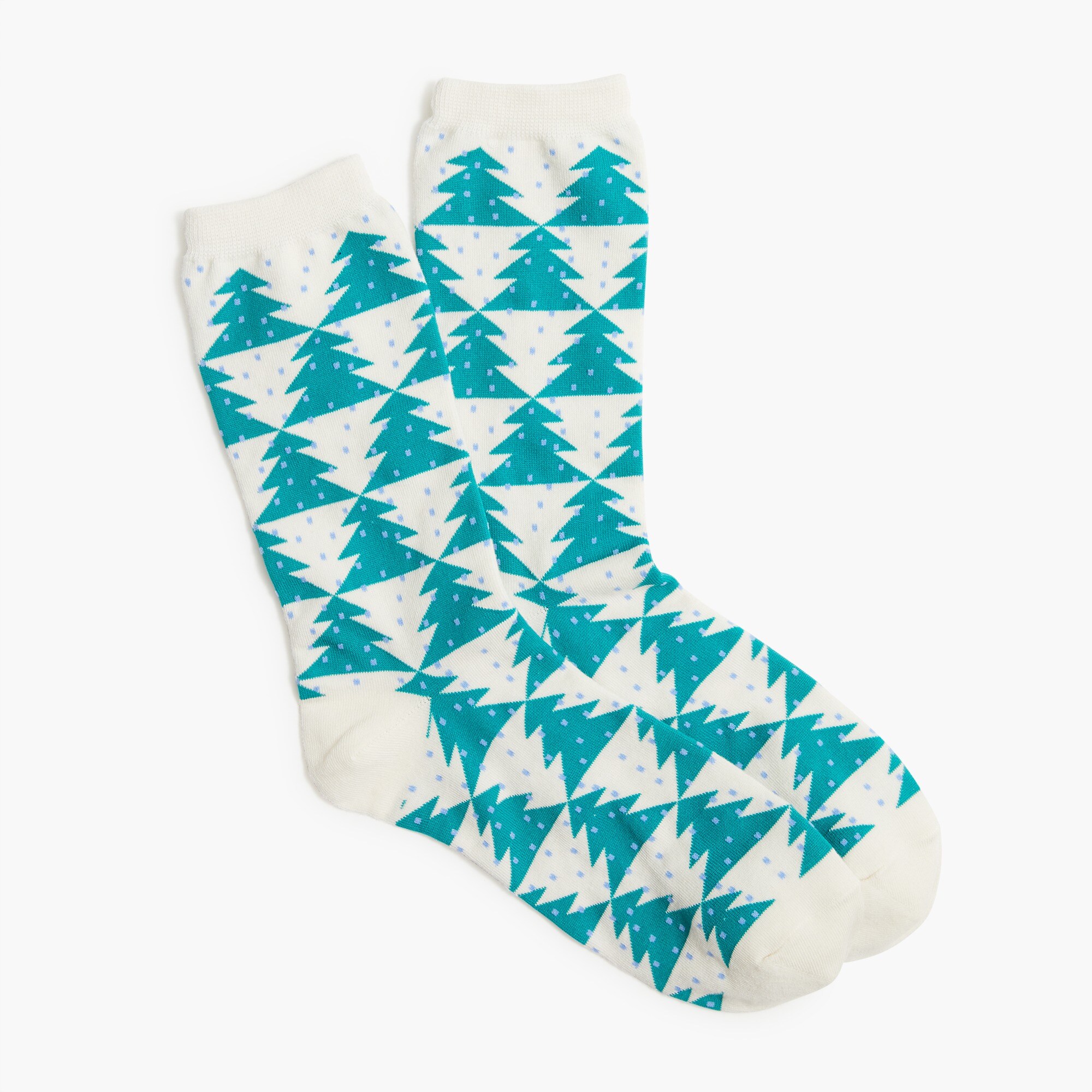 Holiday trees trouser socks
