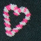 Candy cane hearts no-show socks CANDY CANE HEARTS factory: candy cane hearts no-show socks for women