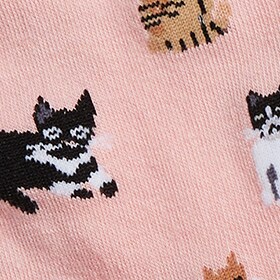 All the cats trouser socks TOSSED CATS factory: all the cats trouser socks for women