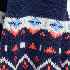 Fair Isle scarf ALPINE FAIRISLE factory: fair isle scarf for women