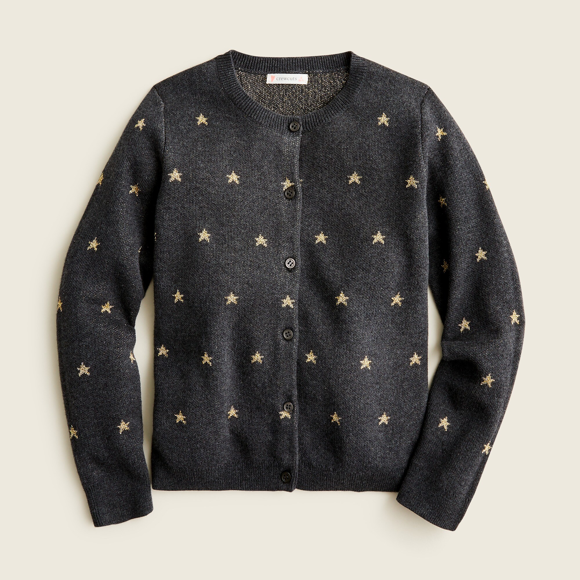 제이크루 걸즈 가디건 J.Crew Girls cardigan sweater with allover stars,CHARCL GOLD