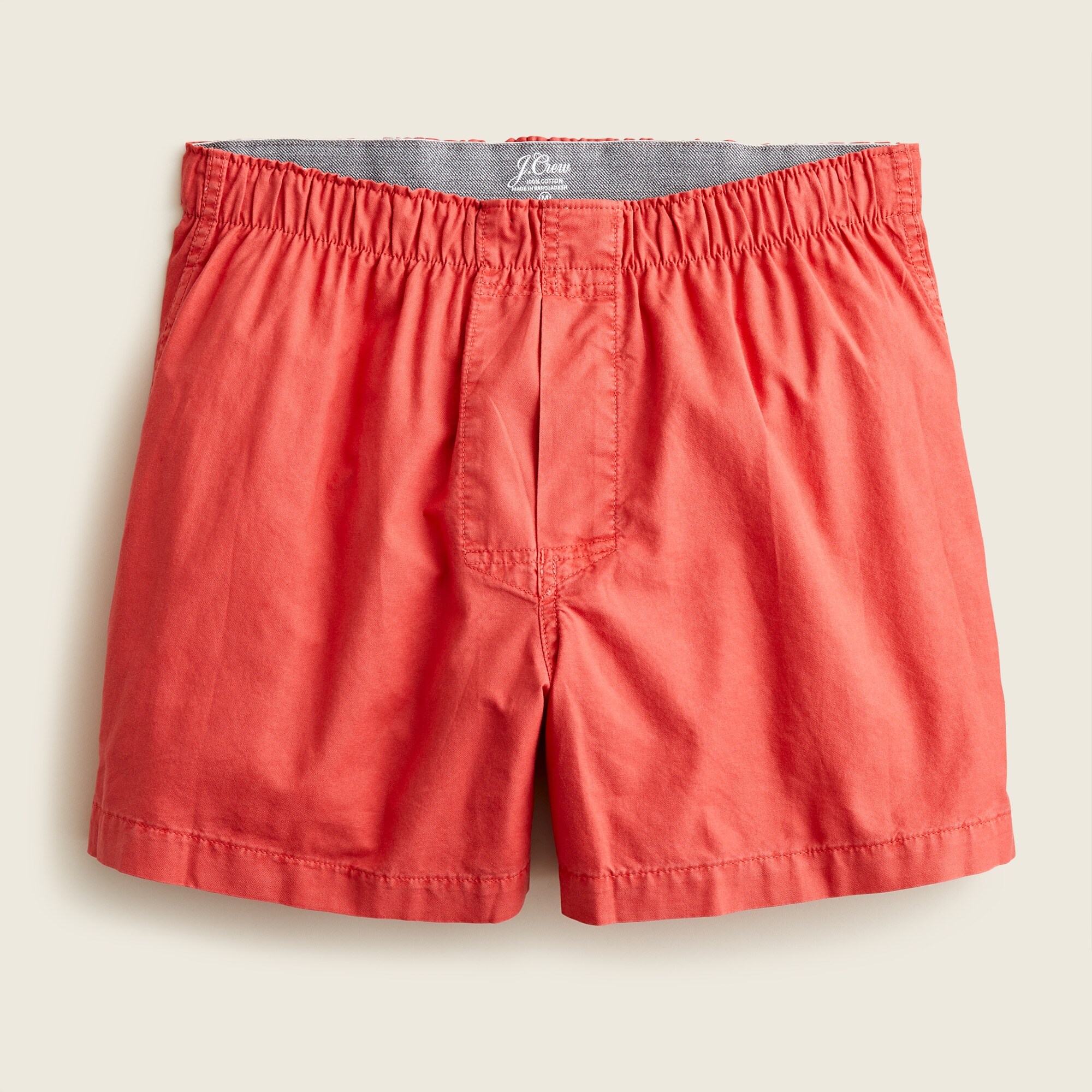 J.Crew Boxer Shorts In Garment dyed Broken in Organic Cotton Oxford For Men