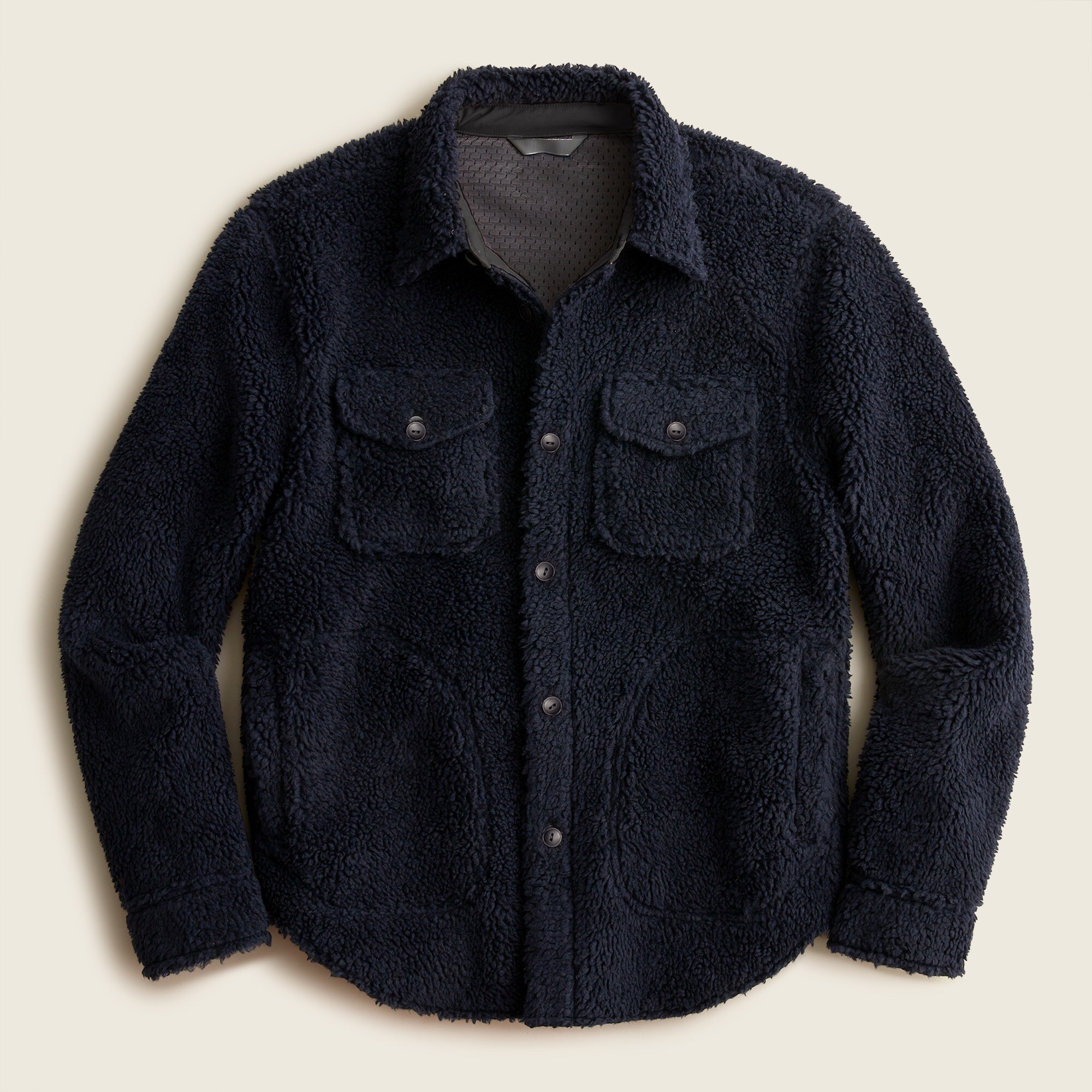 J crew polar fleece overshirt clearance