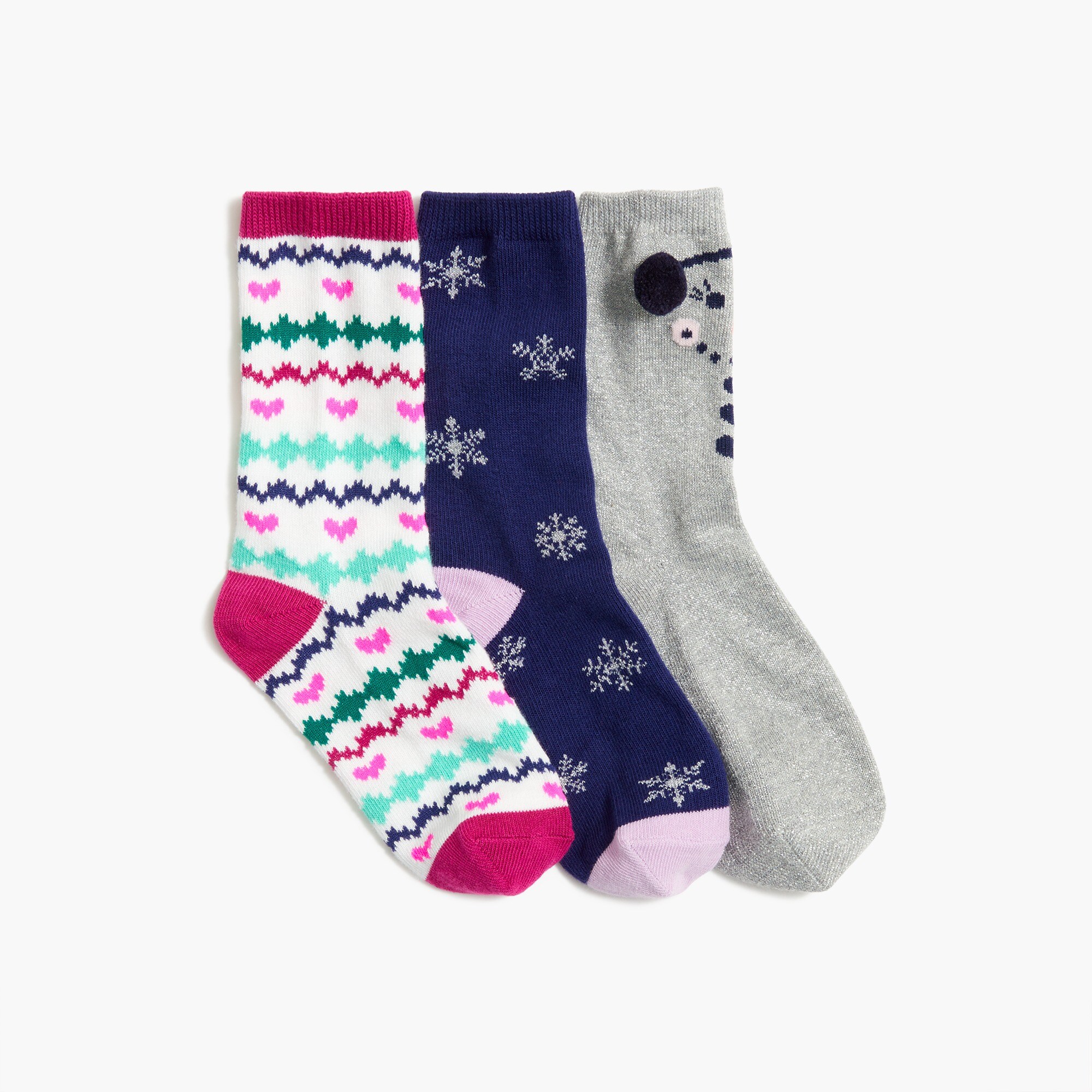 Girls' winter holiday socks pack