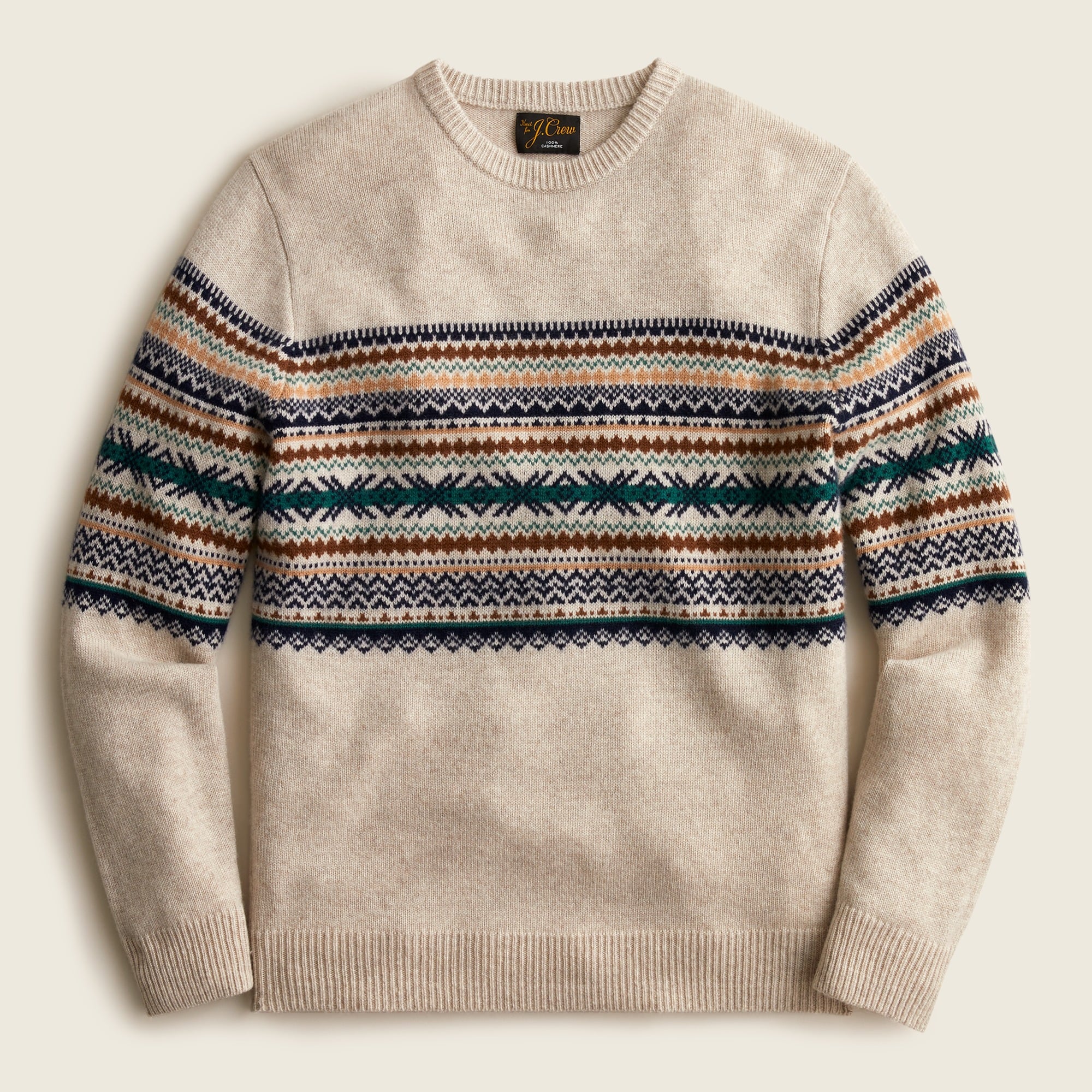新品 soloist fair isle crew neck sweater. Fair Isle Lambswool-blend Crewneck Sweater For Men | J.Crew