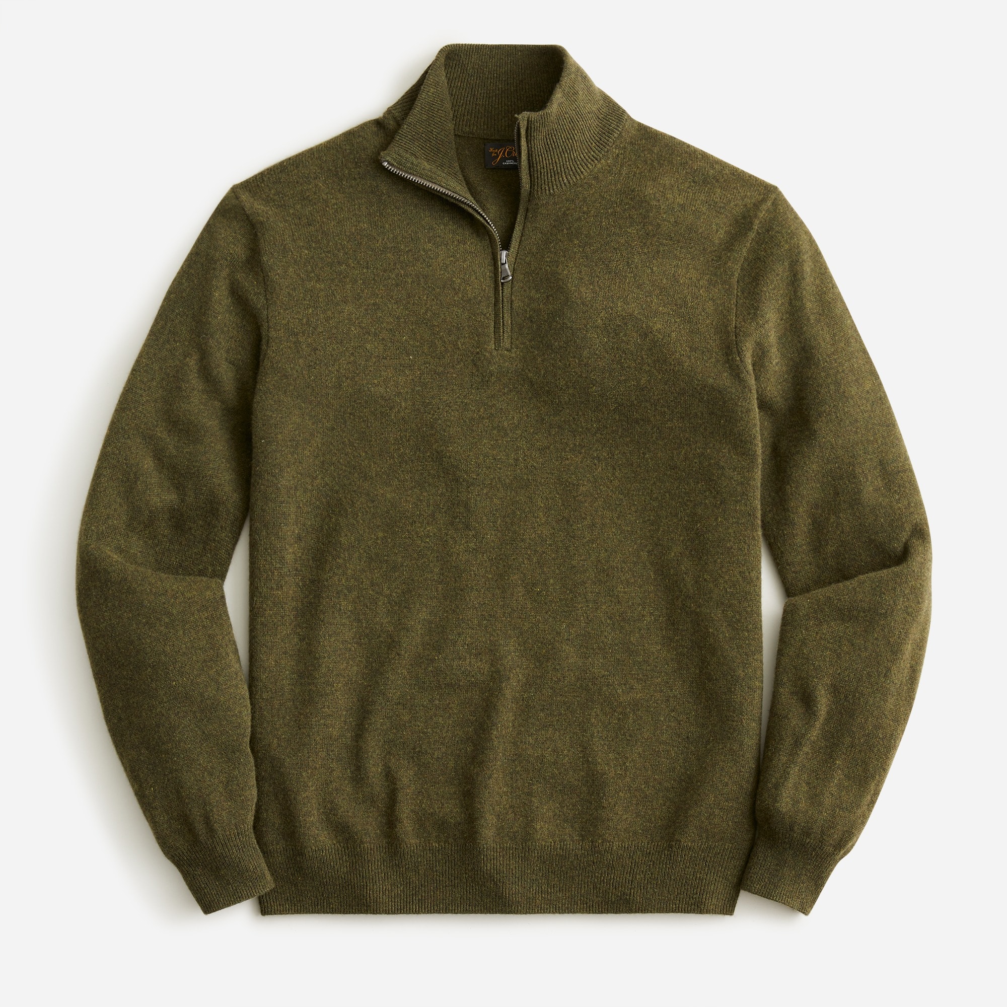 J.Crew: Cashmere Half-zip Sweater For Men