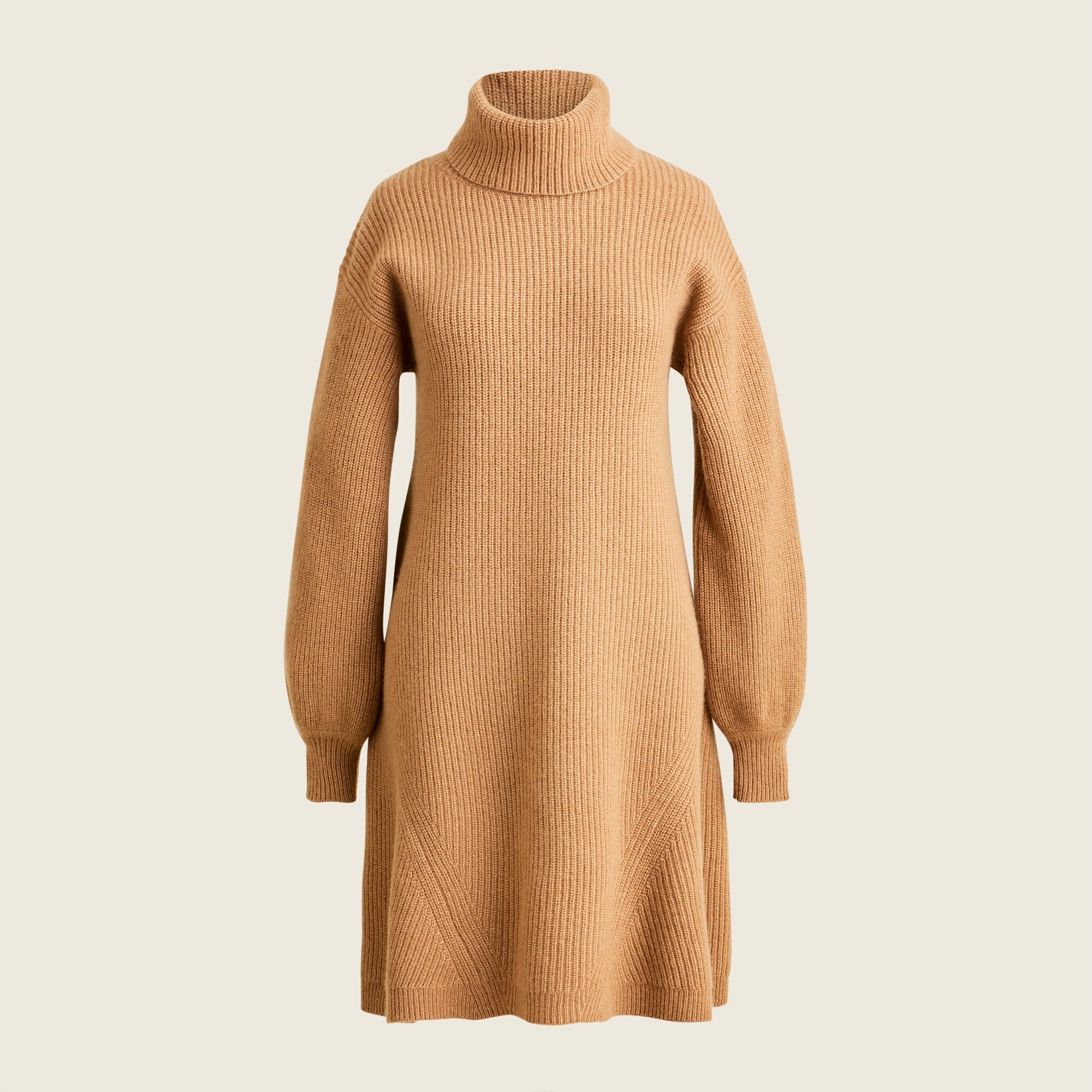 Wool and recycled-cashmere turtleneck sweater-dress