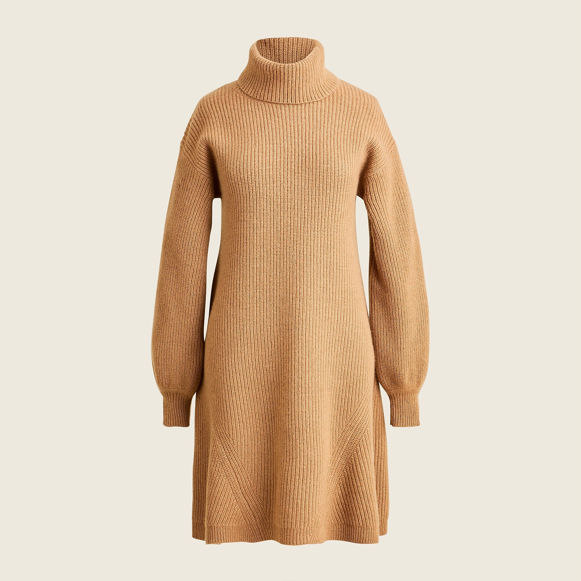 Wool and recycled-cashmere turtleneck sweater-dress