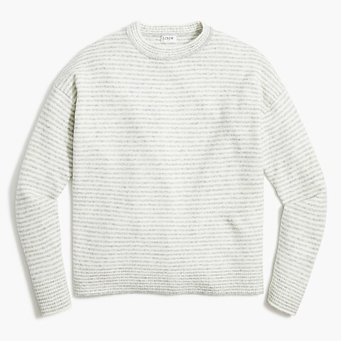 Boxy mockneck sweater in extra-soft yarn