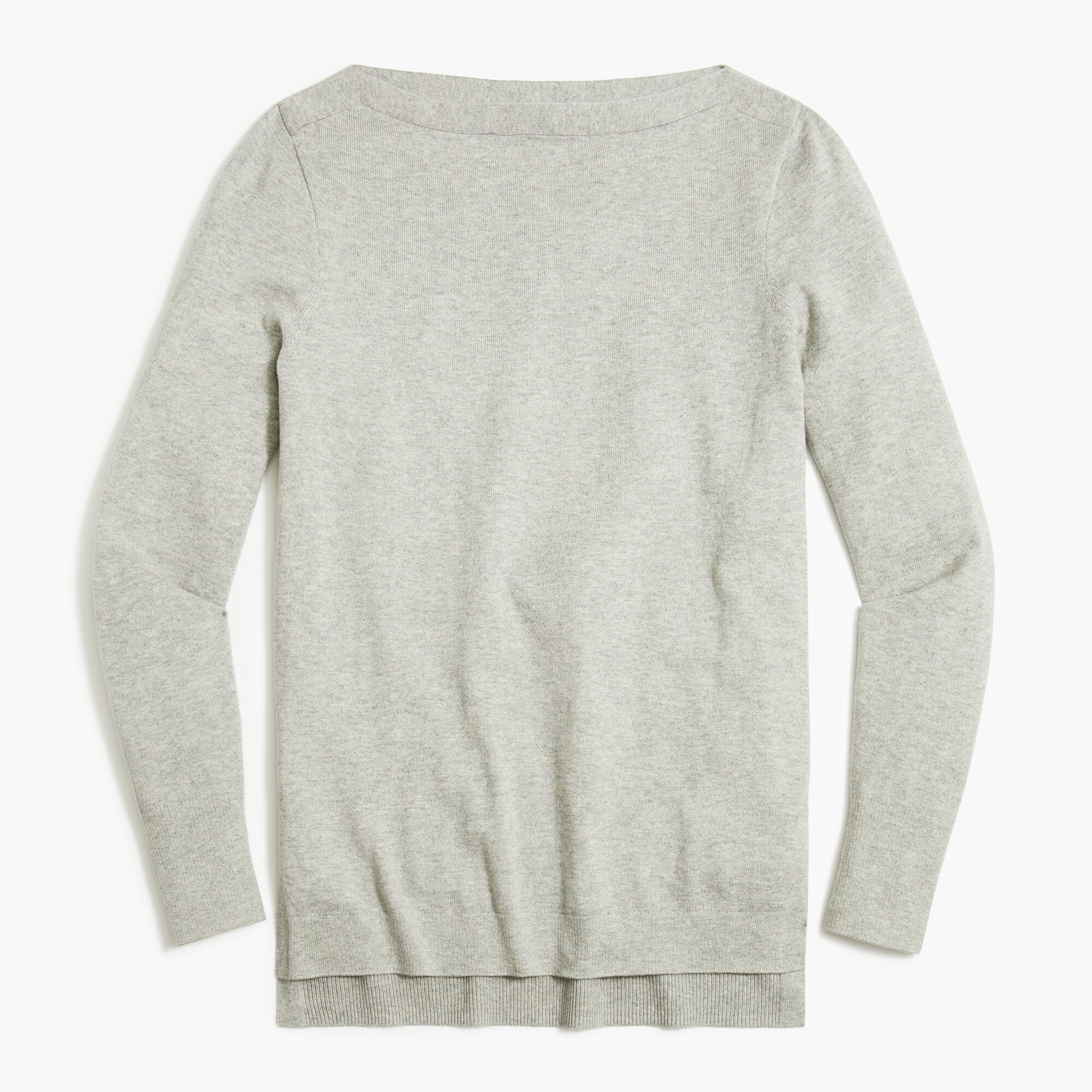 cotton boatneck tunic sweater for women