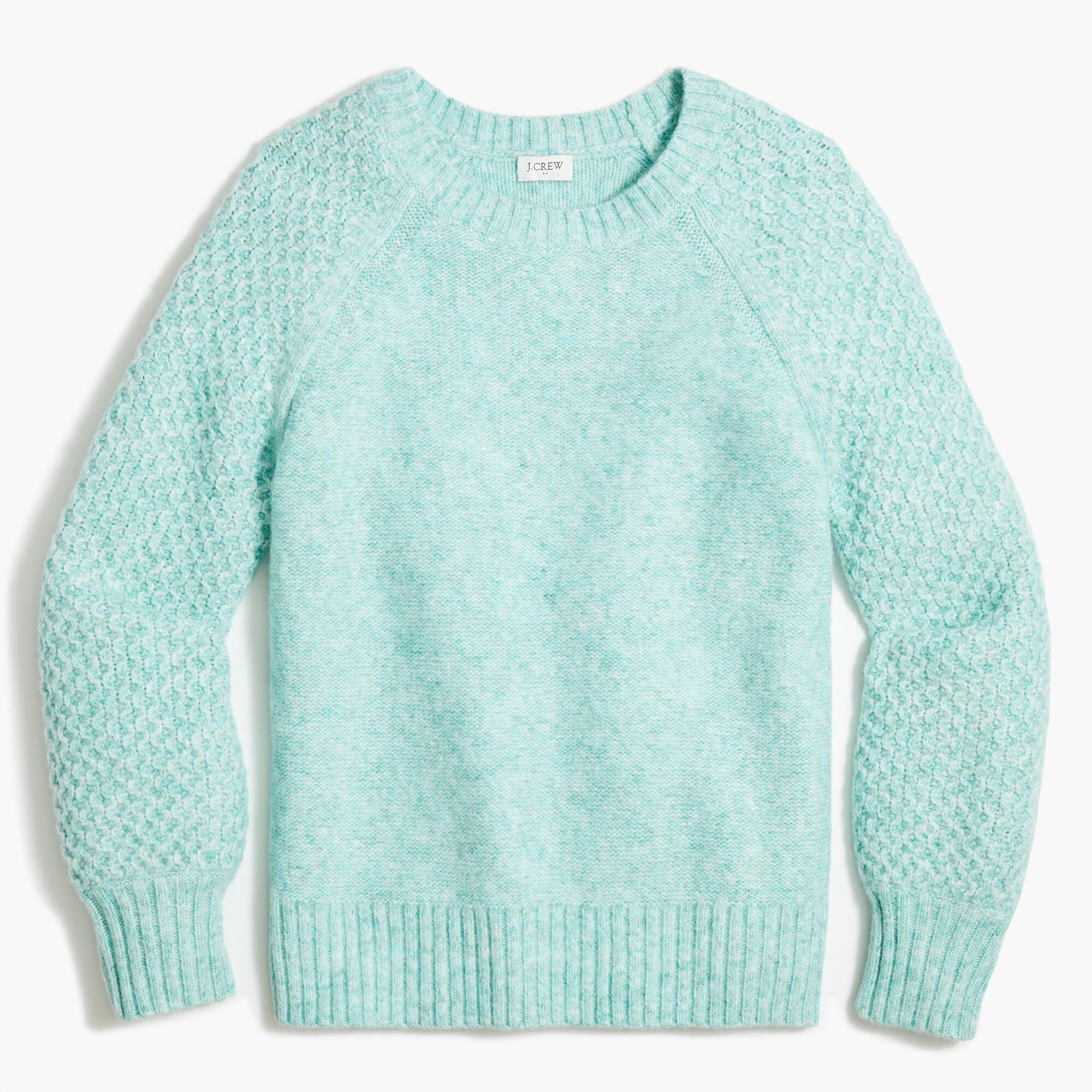 Factory: Honeycomb Balloon-sleeve Sweater For Women