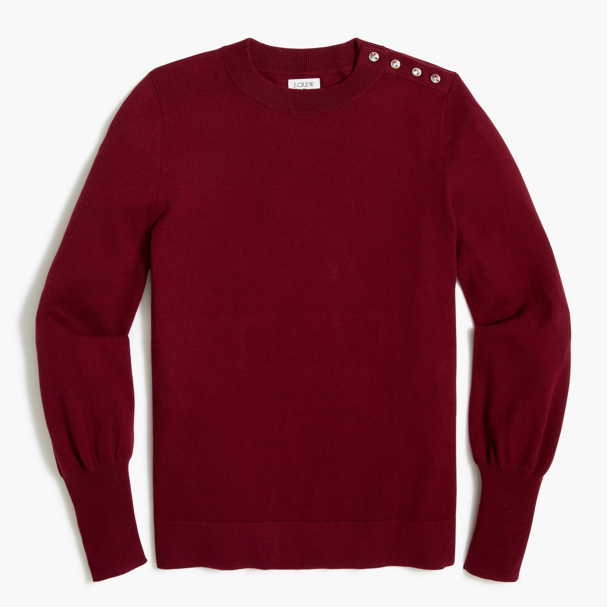 Puff-sleeve sweater