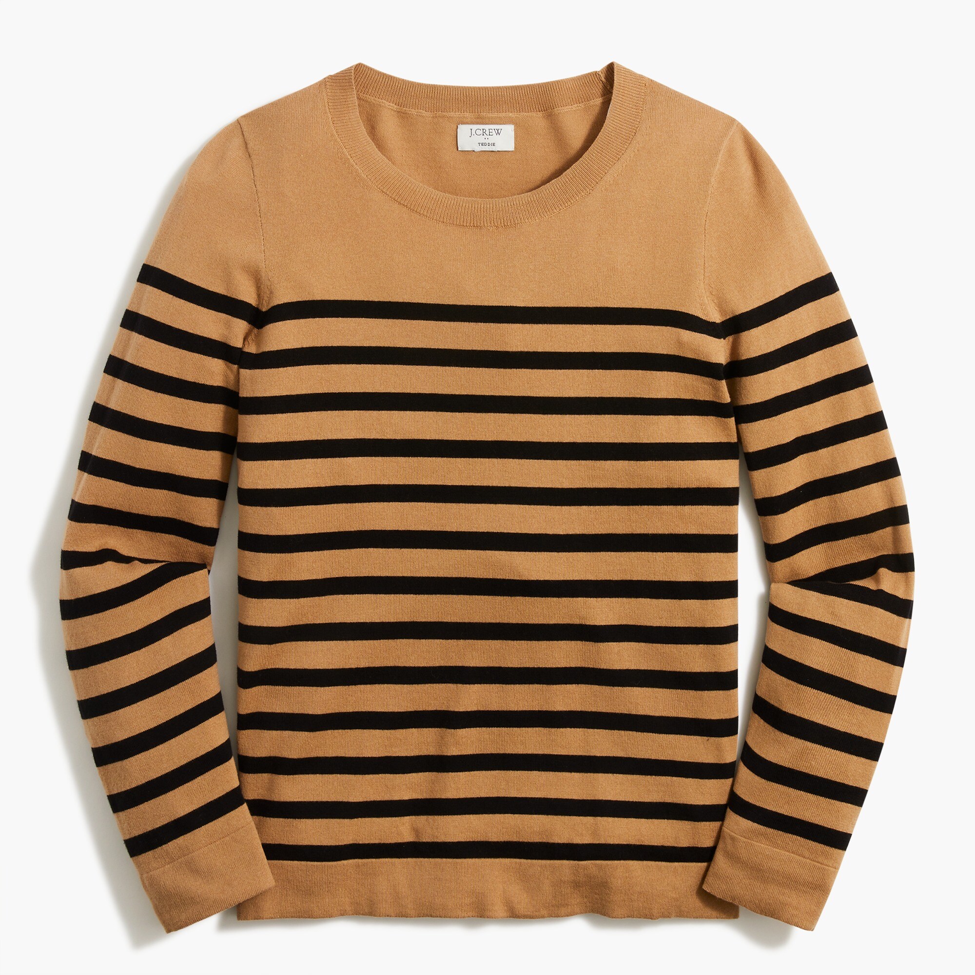 striped teddie sweater for women