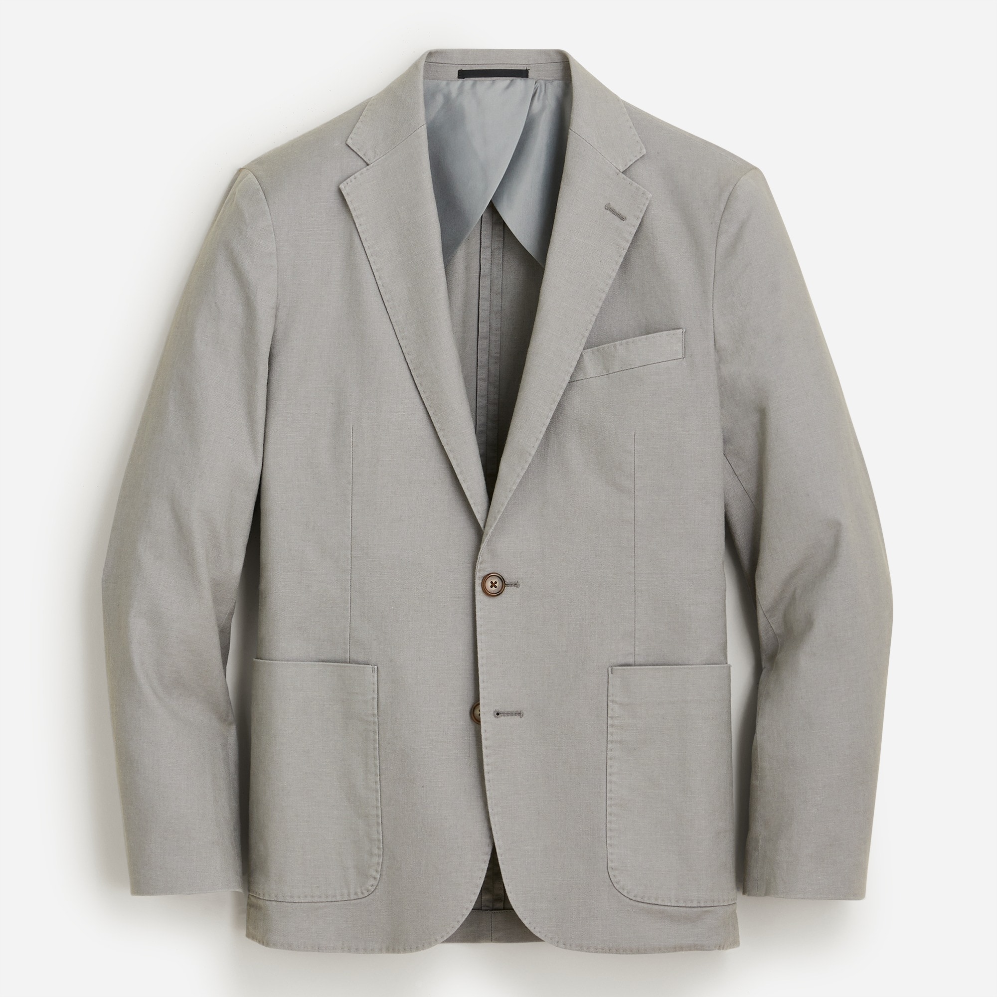 mens Slim-fit suit jacket in stretch hemp-organic cotton