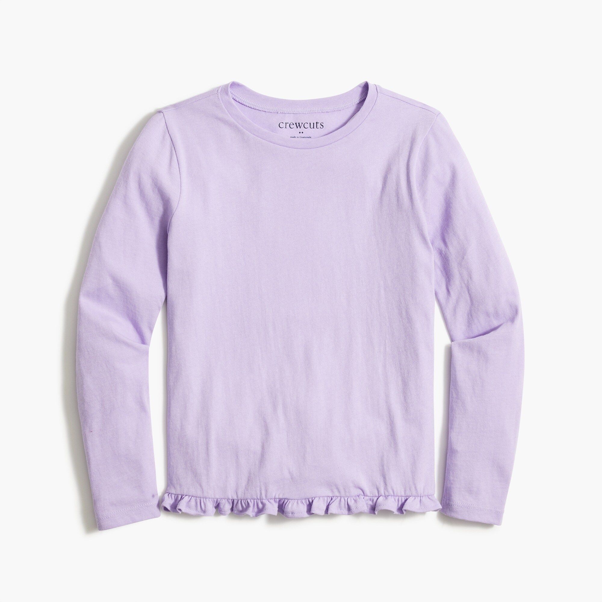 Girls' mini-peplum tee