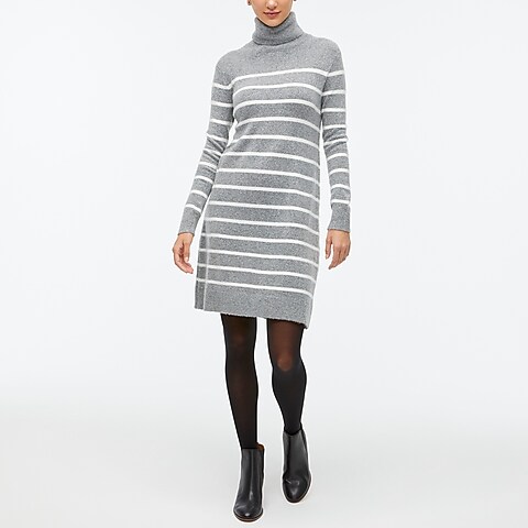 womens Relaxed striped sweater-dress