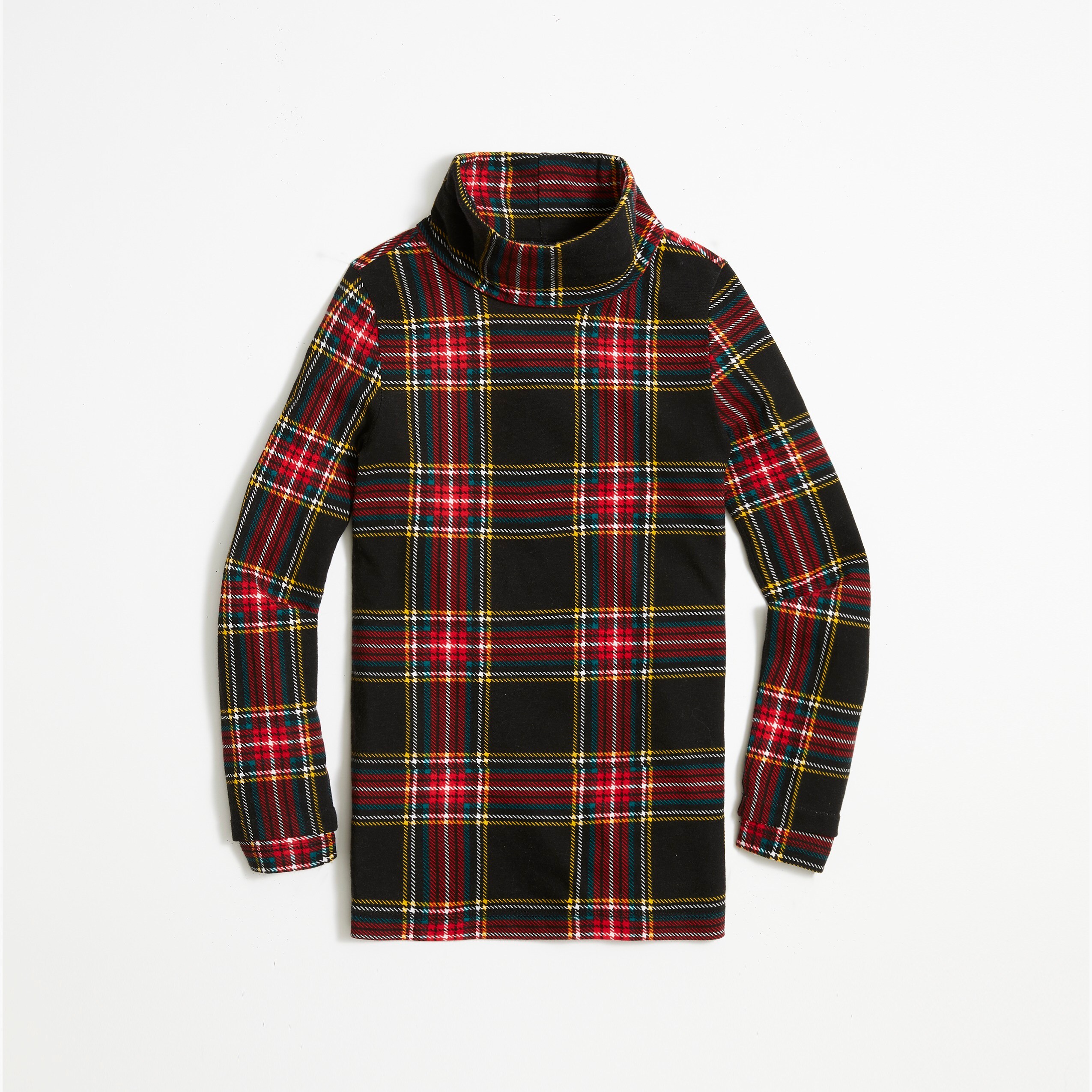 Girls' printed turtleneck