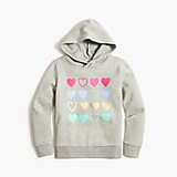 Girls' hearts sweatshirt