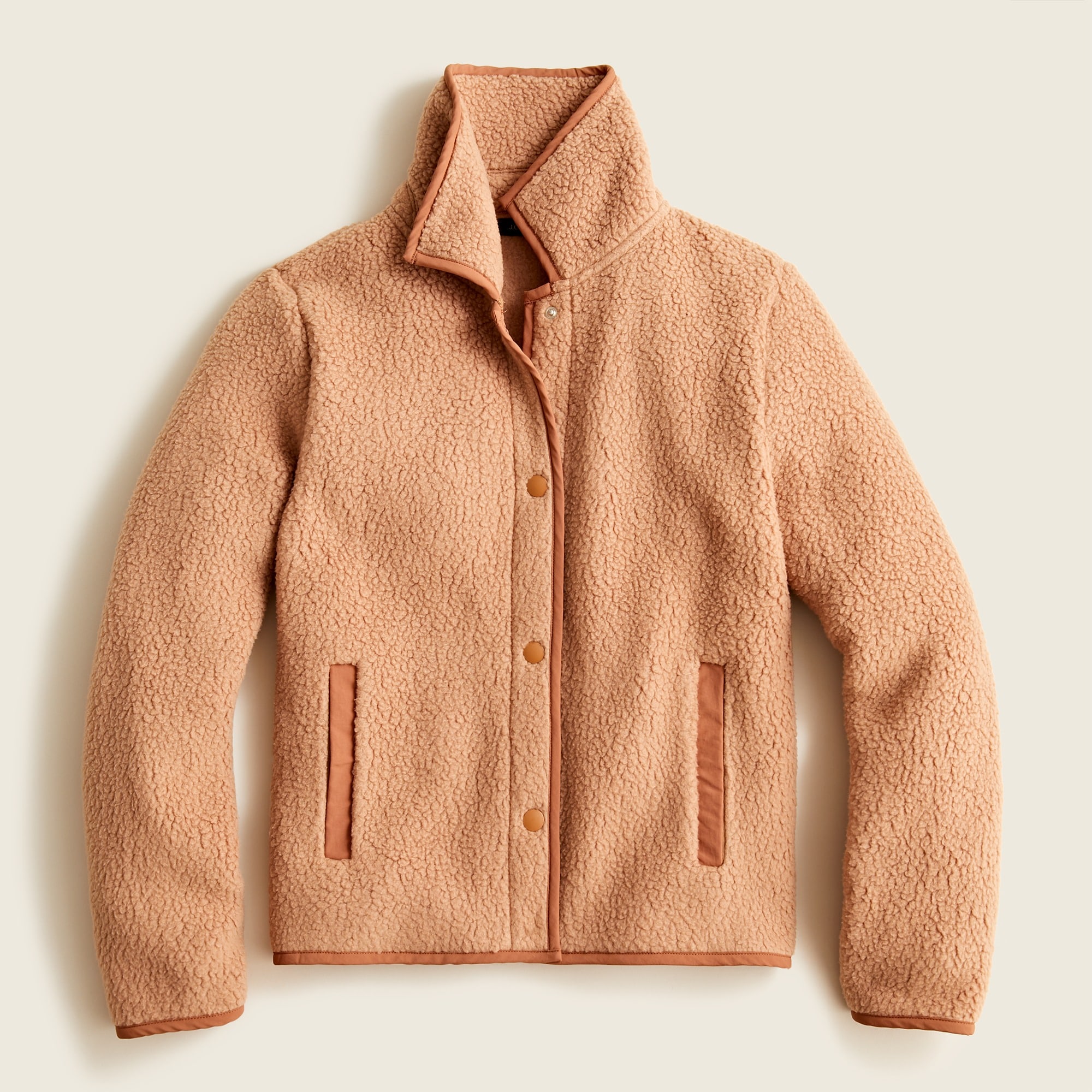 J.Crew Polartec Fleece Snap front Jacket For Women
