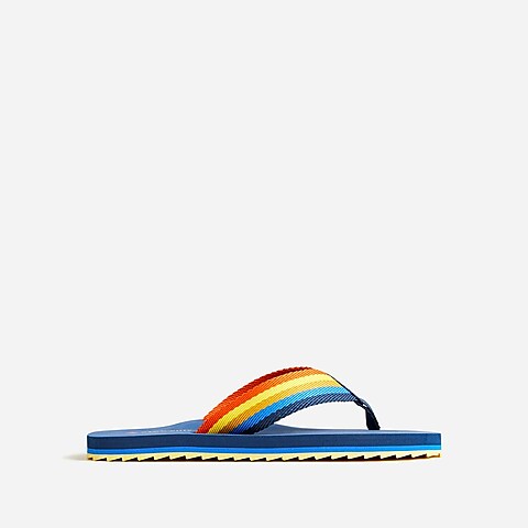 Kids' rainbow strappy flip-flops