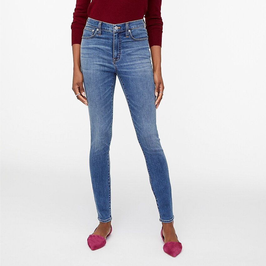 factory: 9" high-rise skinny jean in signature stretch for women, right side, view zoomed