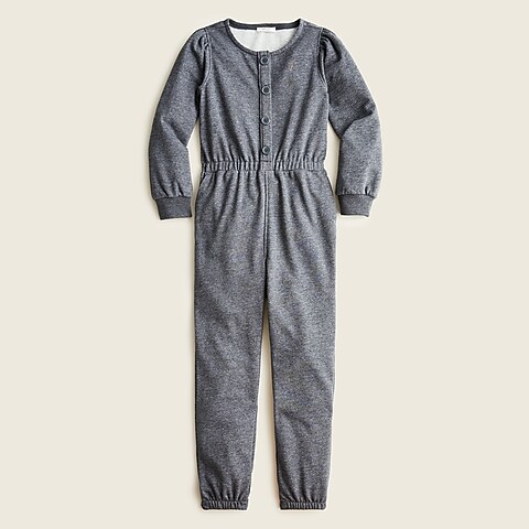  Girls' french terry jumpsuit