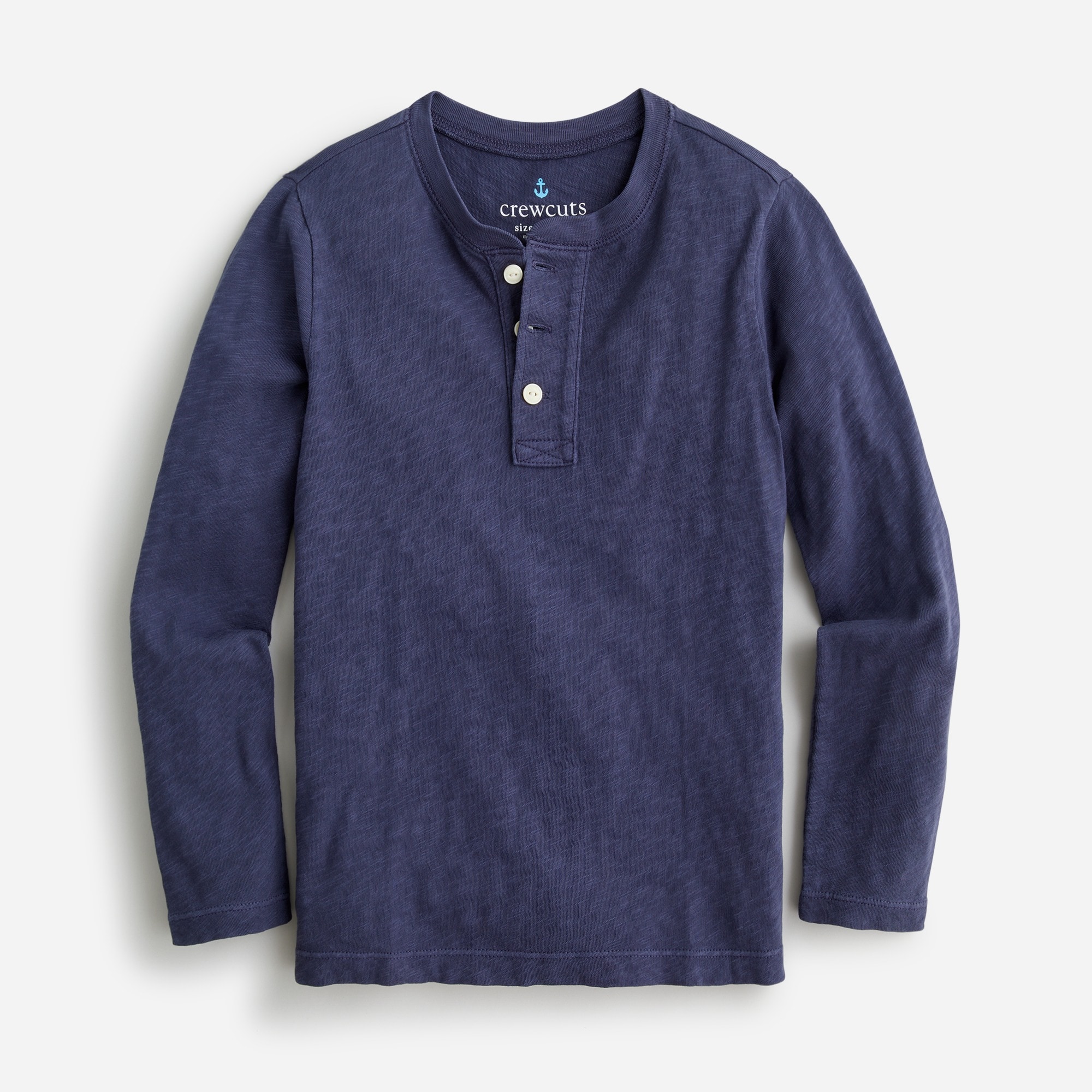 Kids' long-sleeve garment-dyed henley from J.Crew - $34.99