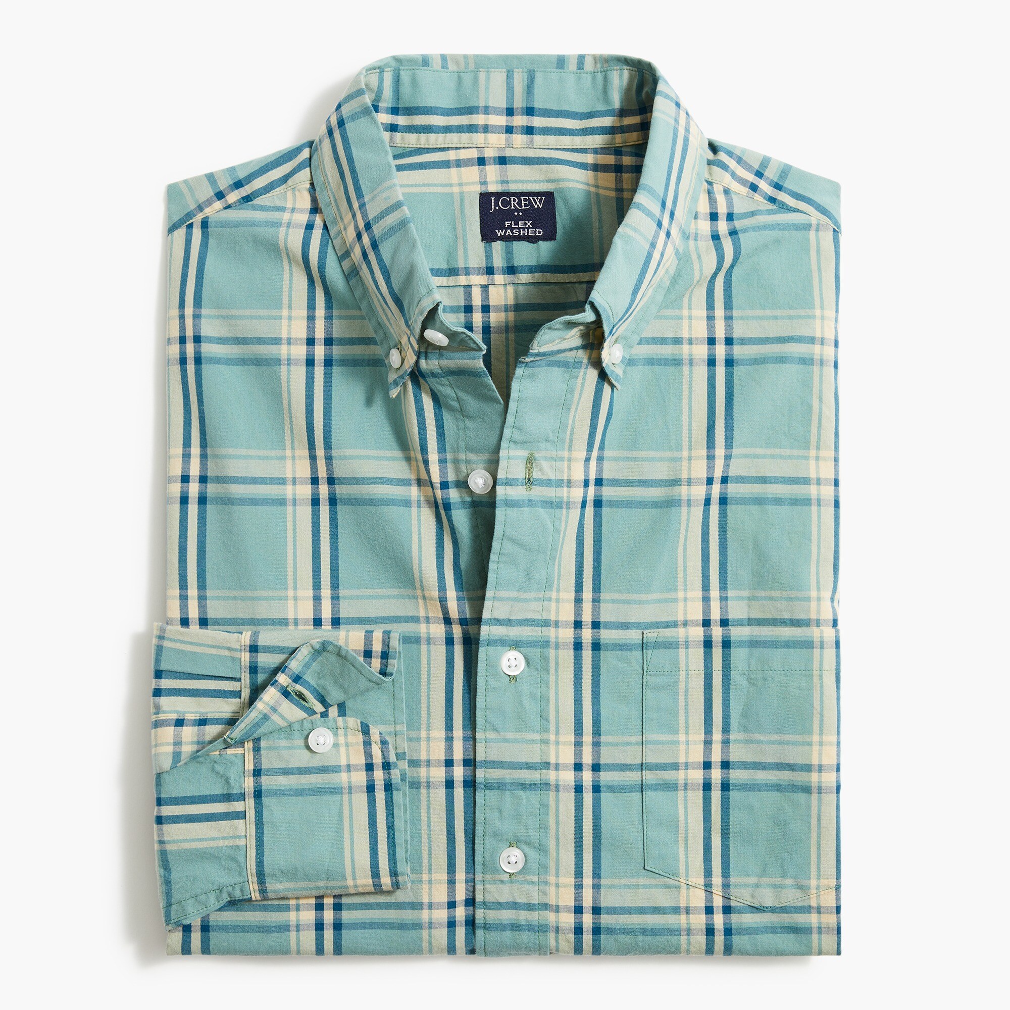 Plaid flex casual shirt