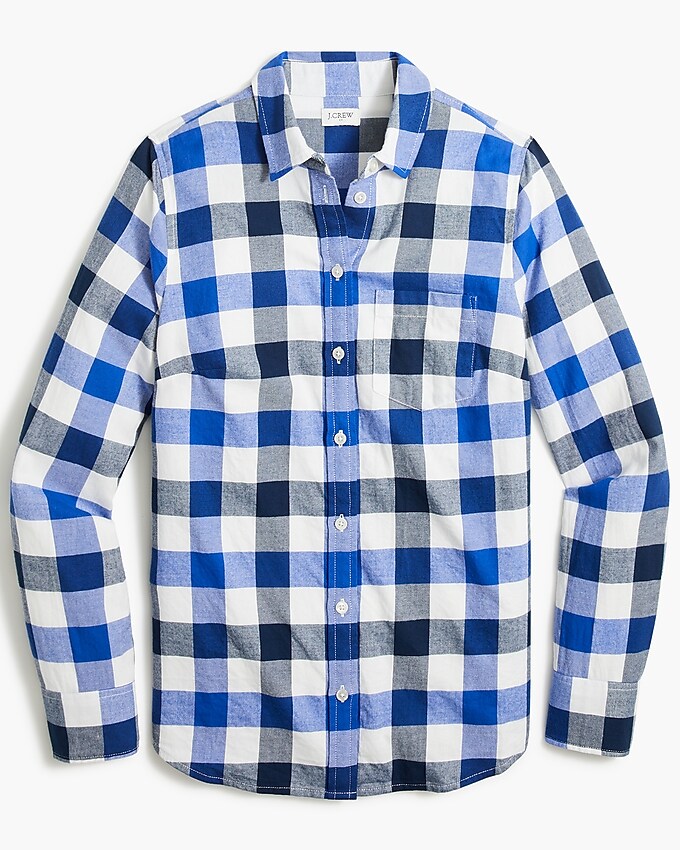 Factory: Flannel Shirt In Boy Fit For Women