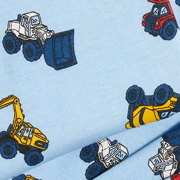 Kids' trucks pajama set LIGHT POOL MULTI factory: kids' trucks pajama set for boys
