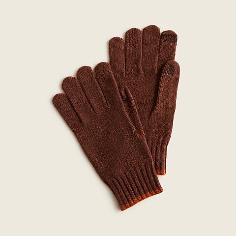  Tipped lambswool gloves