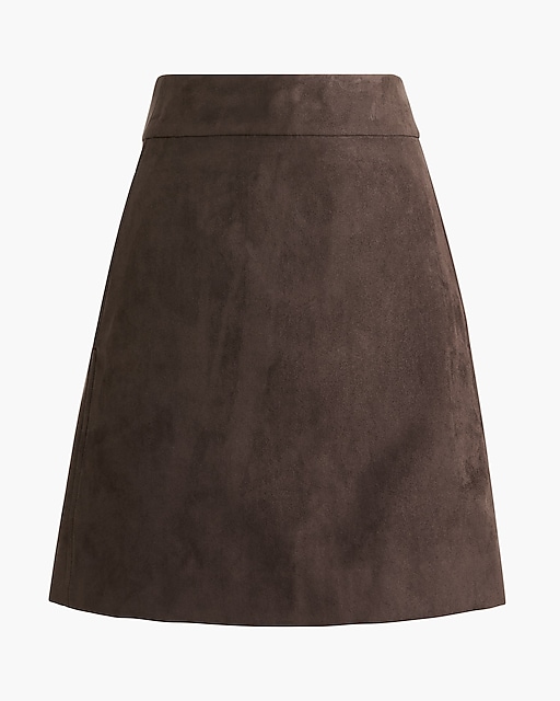  Faux-suede mini skirt