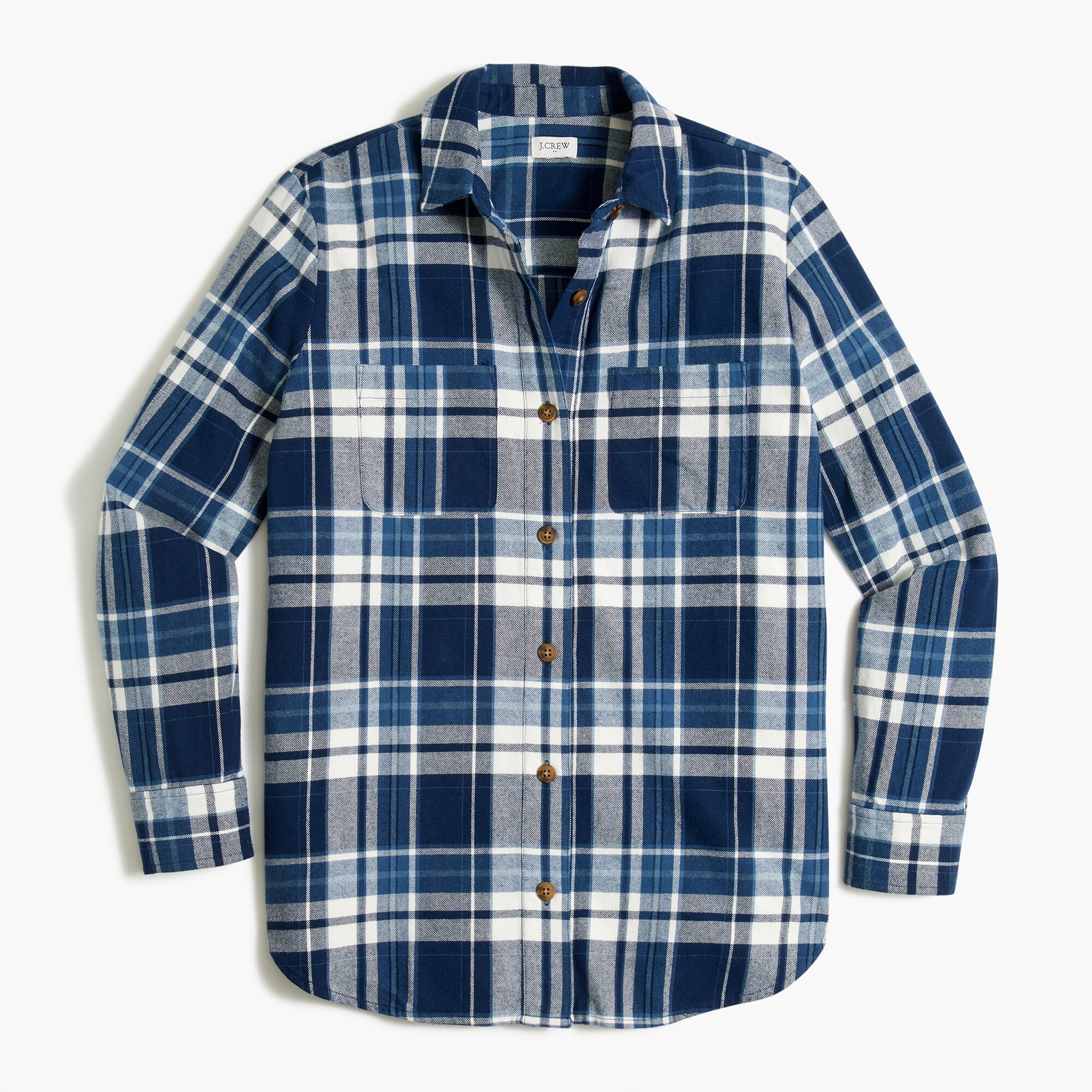 flannel shirt-jacket for women
