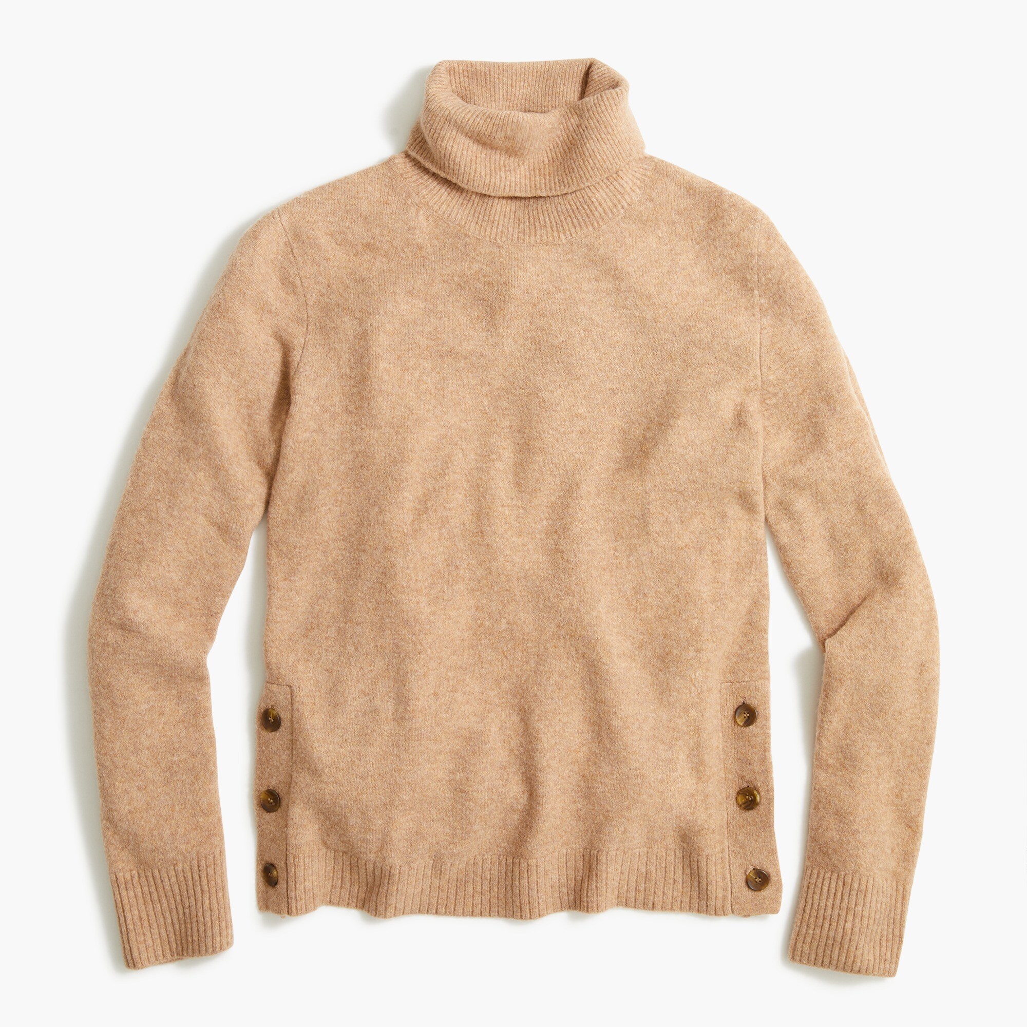 button turtleneck in extra-soft yarn for women