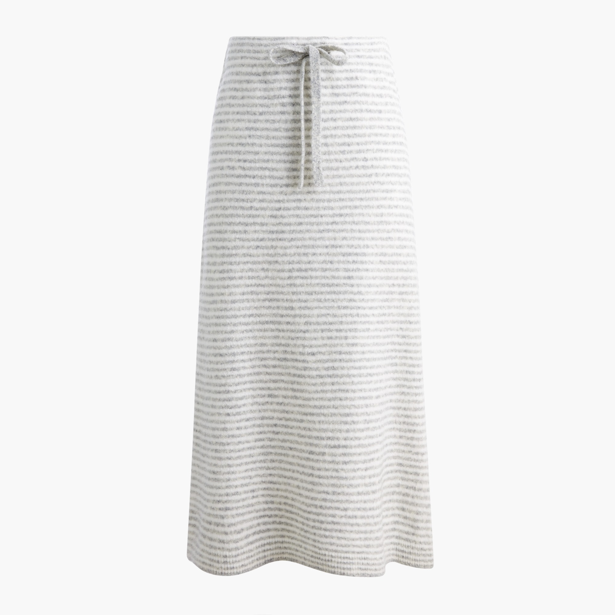 Striped sweater-skirt in extra-soft yarn