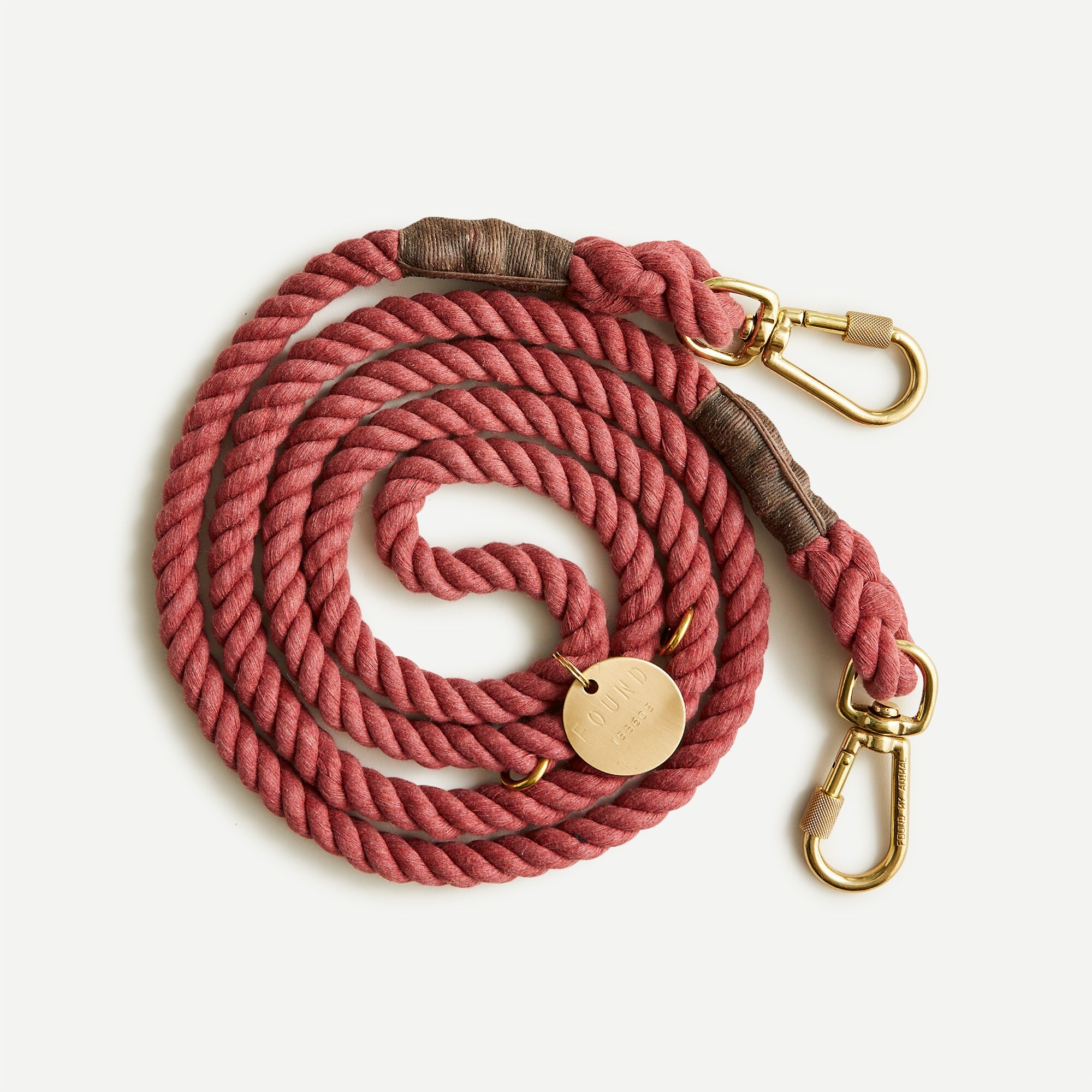 homes Found My Animal™ Nantucket adjustible upcycled rope leash