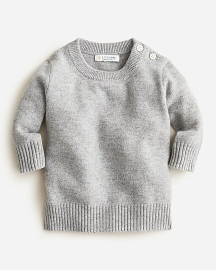 babys Limited-edition baby cashmere button-detail crewneck sweater