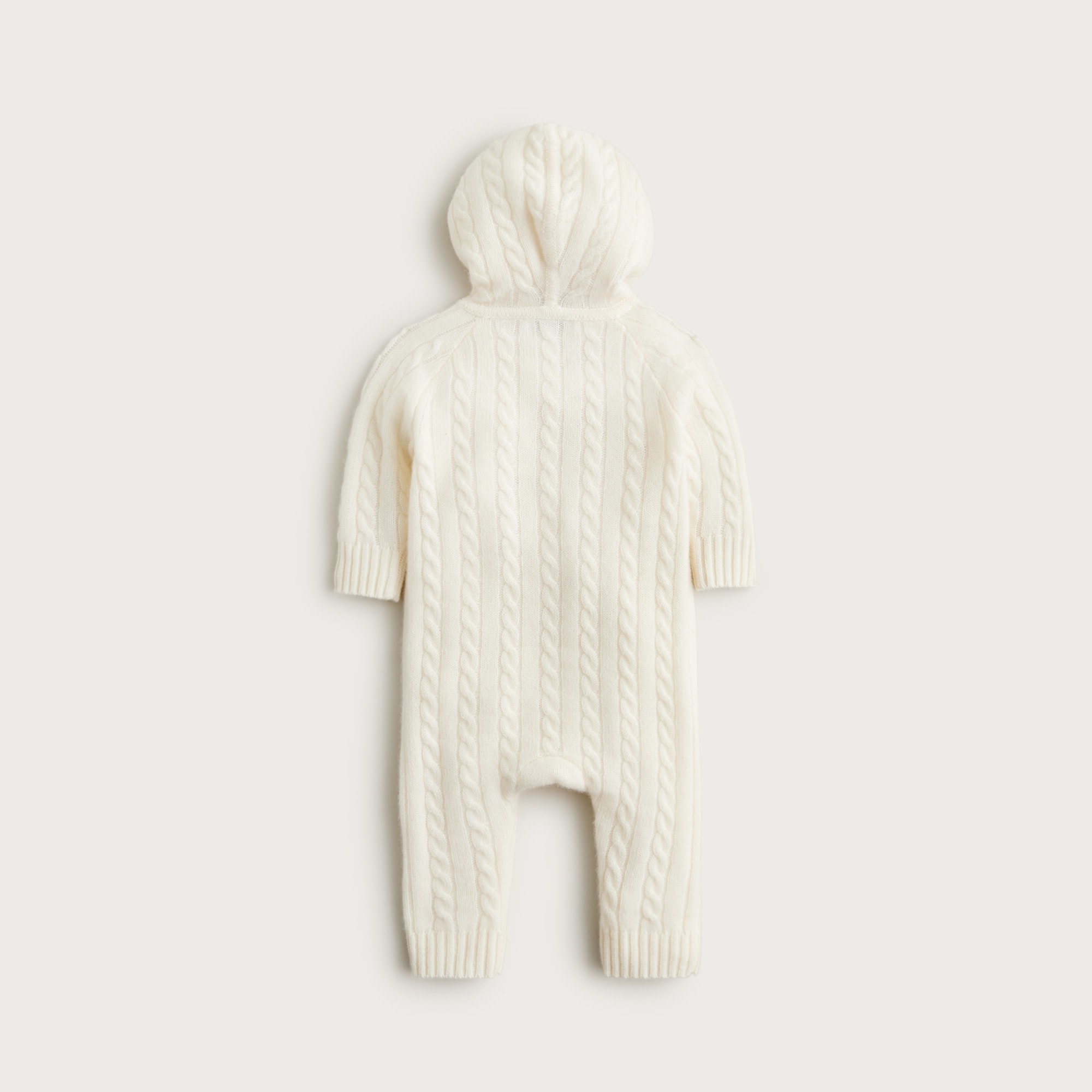 Limited-edition Baby Cashmere Cable-knit Bear One-piece For Baby 