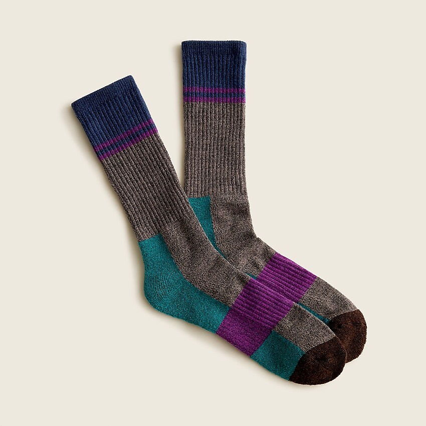 j.crew: nordic socks in wool blend for men, right side, view zoomed