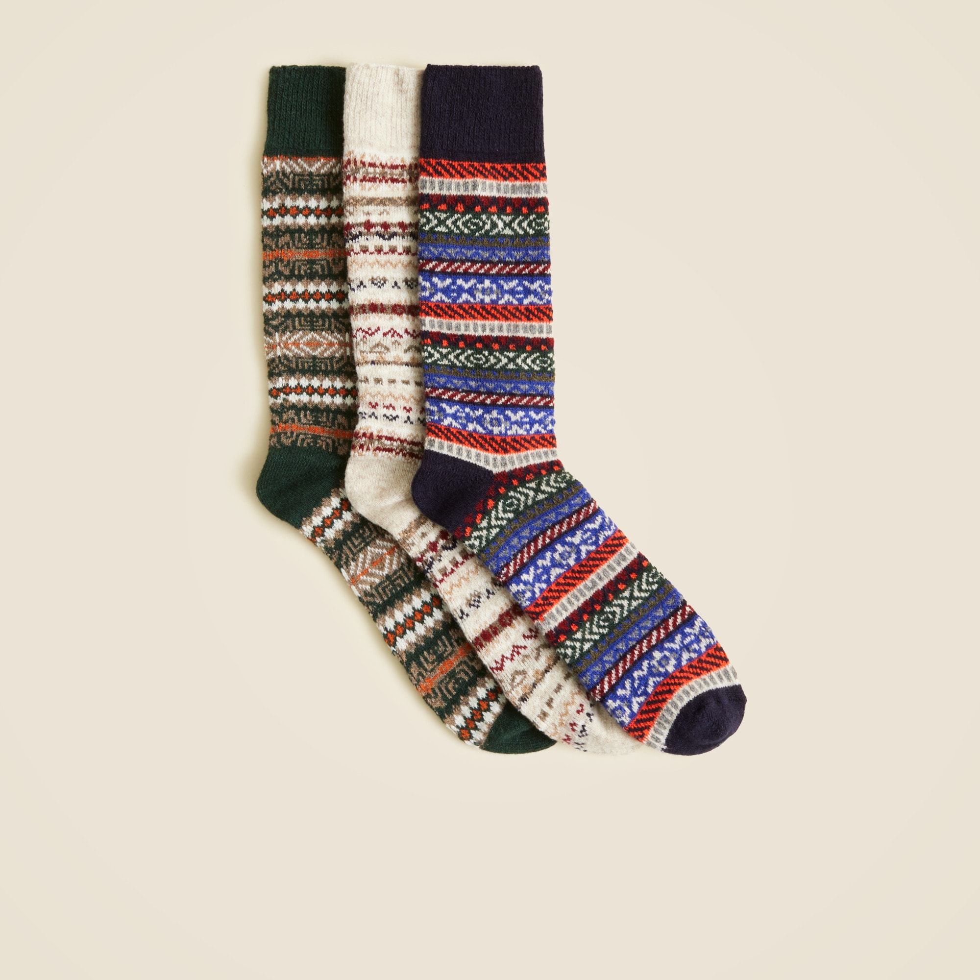 mens Lambswool-blend socks three-pack