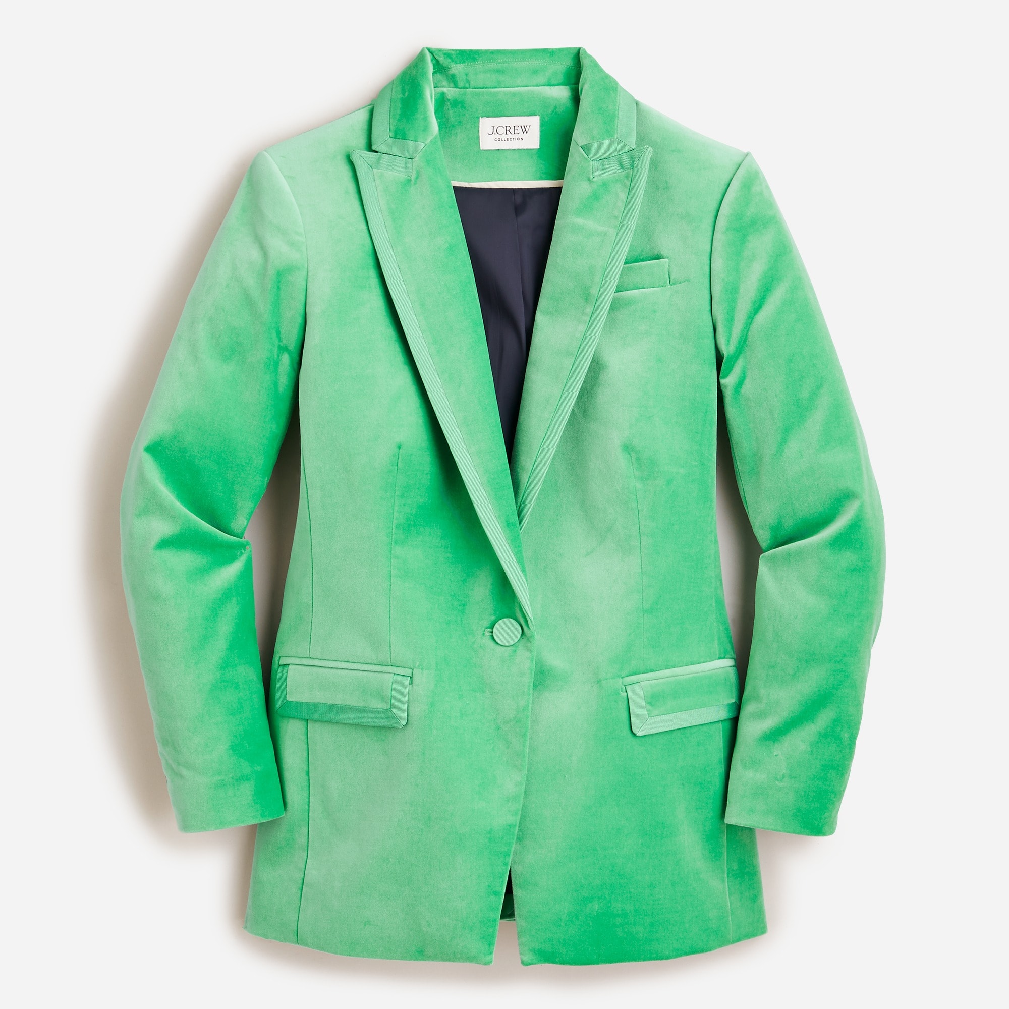 Collection Willa blazer in tipped stretch velvet