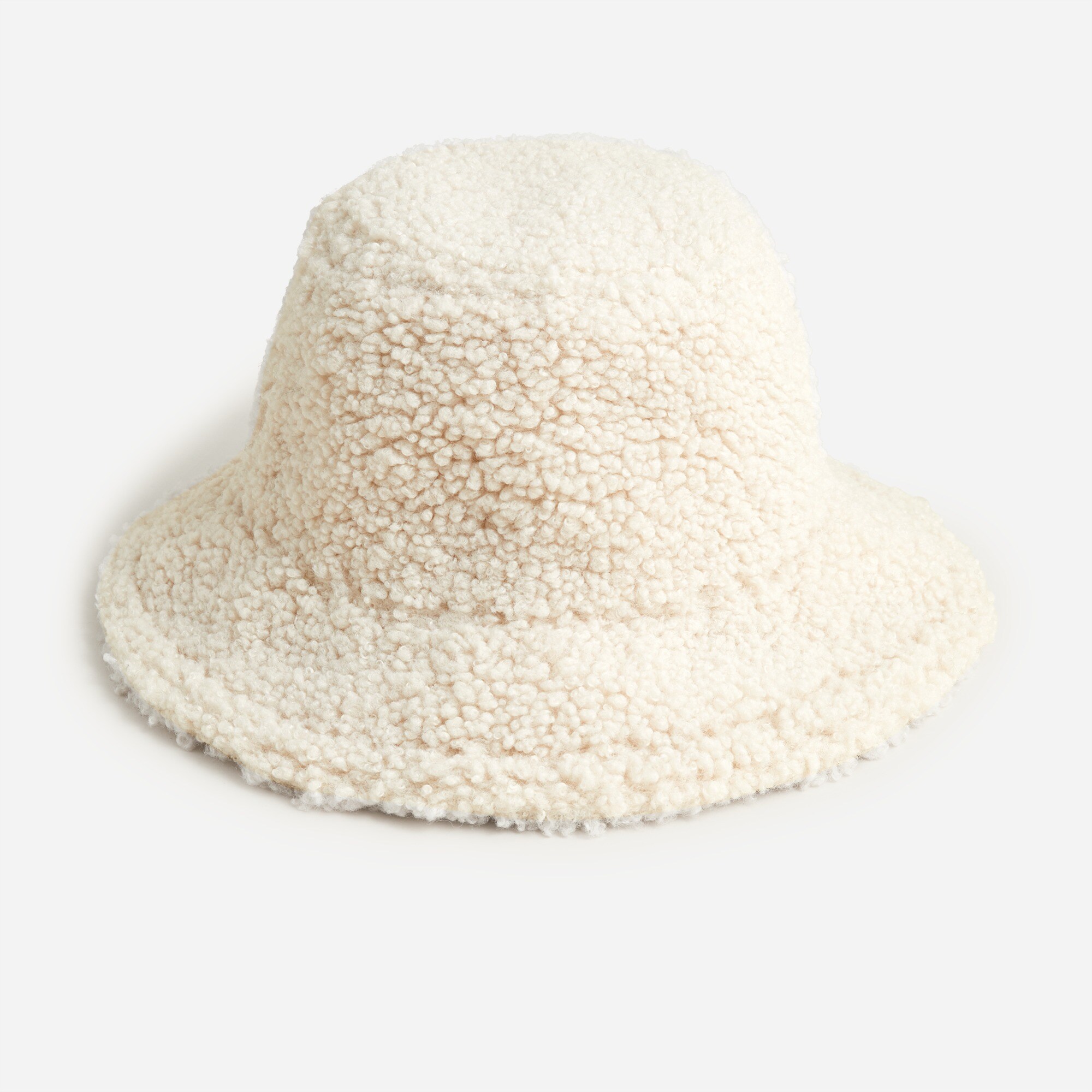 Shearling bucket hat
