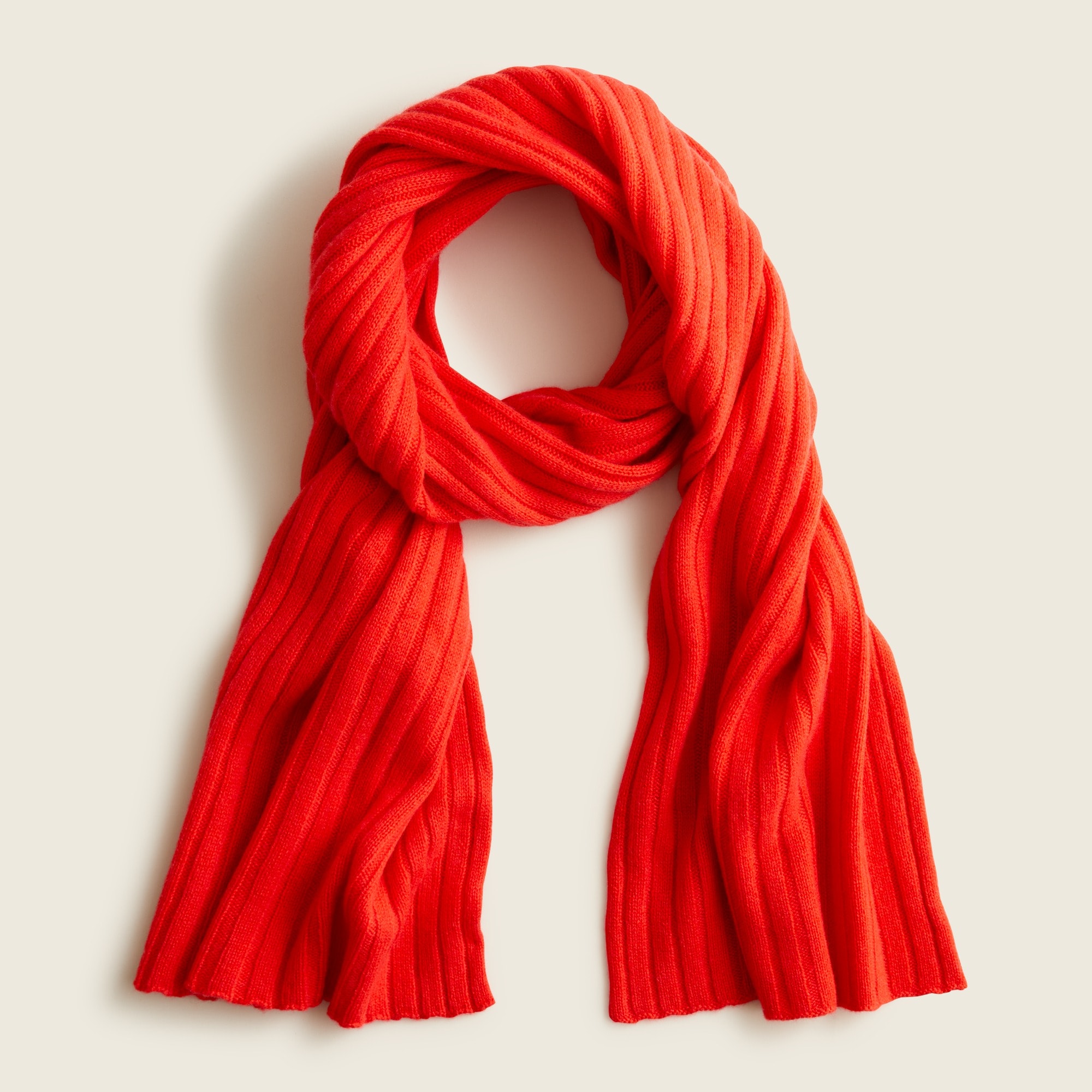 J.Crew: Ribbed Cashmere Scarf For Women