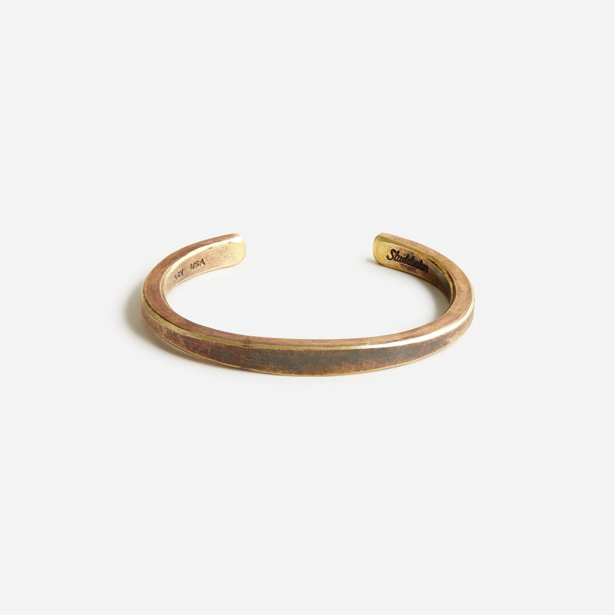 Studebaker Metals™ Heavyweight Workshop Cuff In Brass For Men | J.Crew